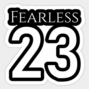 Fearless 23 Bible Psalm Religious Christianity Jesus Christ Sticker